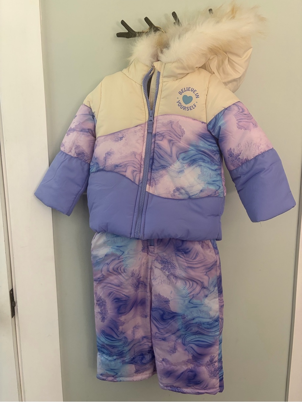 2T London Fog Snowsuit and Jacket with Fur-Trim Hood